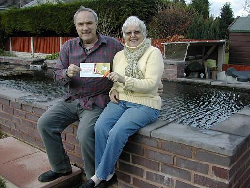The Raffle Winners by their Pond